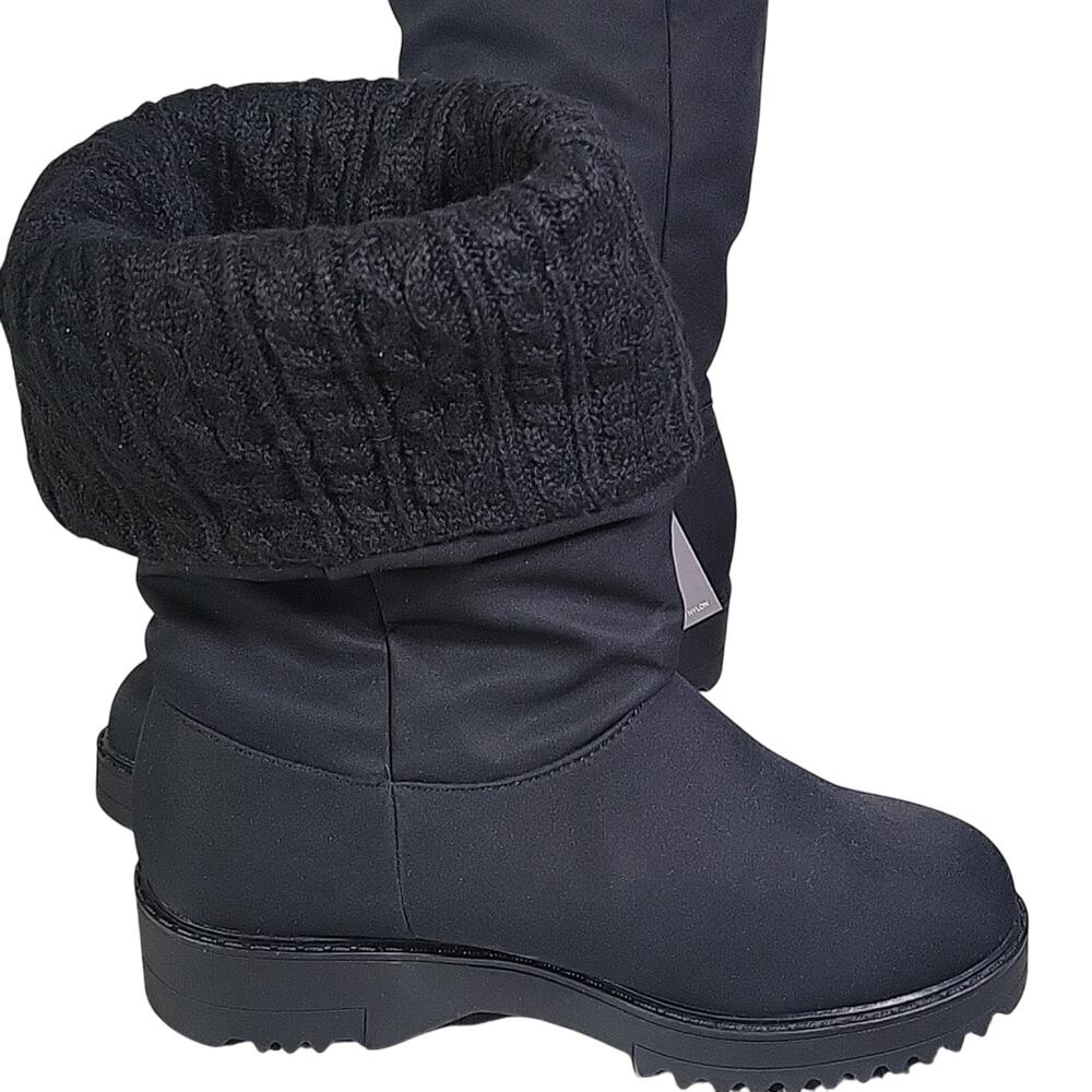 Cougar Gale Waterproof Black Knit Cuff Winter Boots Womens Size 7 NEW